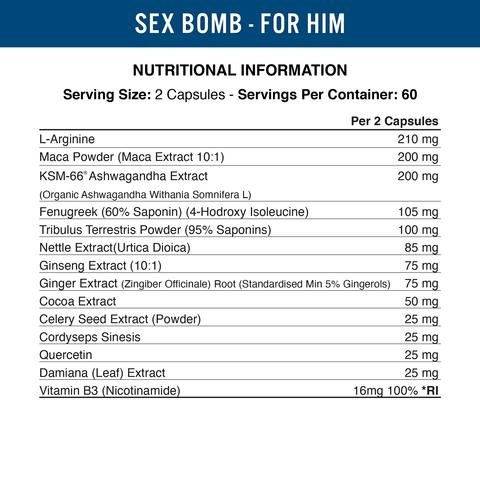 supp4u-24_supp4u-24_Applied Nutrition Sex Bomb for Him (für den Mann) - 120 caps